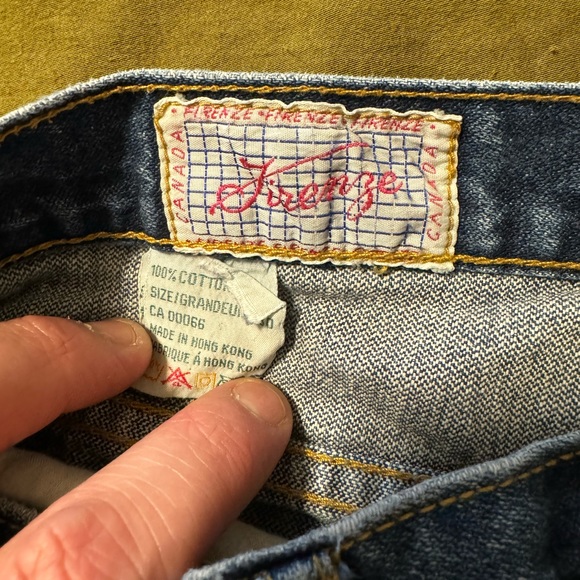 90s cutoff Jean shorts - Picture 3 of 4